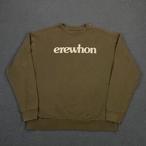 Erewhon Sweatshirt XL Olive French Terry Crew Los Angeles LA Calabasas Venice